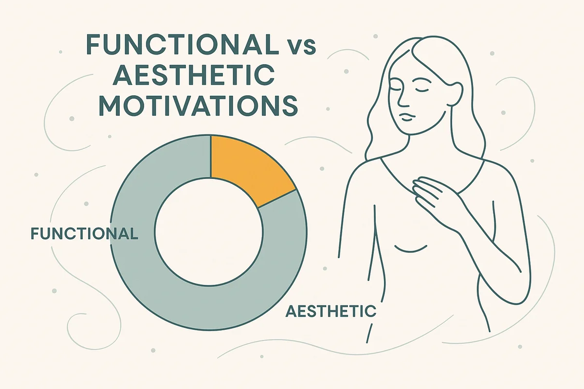 Functional vs aesthetic motivations for labiaplasty