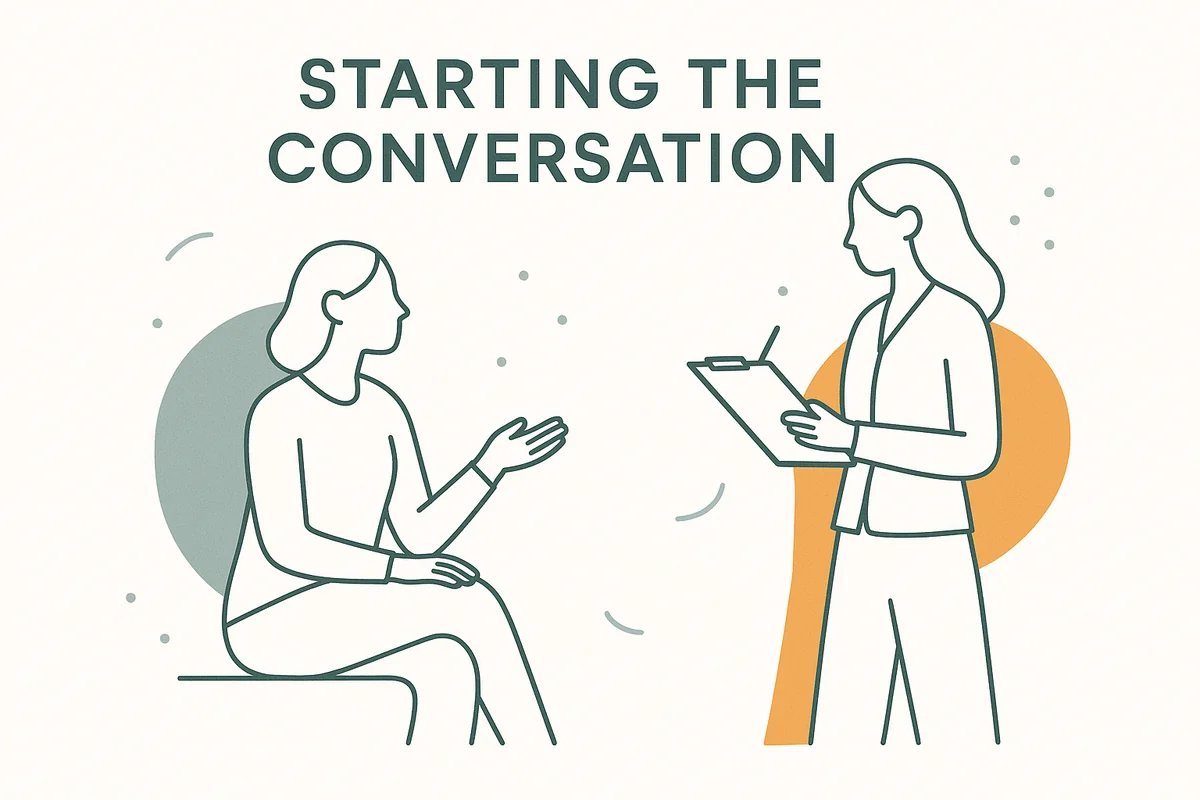 Starting the conversation about labiaplasty — supportive doctor-patient discussion